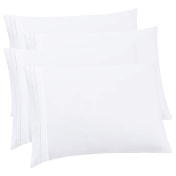 4 Pack, Luxury Embroidered Ultra Soft Microfiber Pillowcases by Sweet Home Collection™