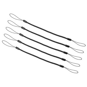 Unique Bargains Retractable Spring Coil Strap Flexible Badge Lanyards 5 Pcs - 1 of 4