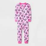 Toddler Girls' Minnie Mouse Snug Fit Union Suit - Pink