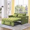 NicBex 54" Loveseat,Modern Pull-Out Velvet Loveseat Sofa with Adjustable Backrest,Convertible Couch for Living Room,Apartment - 2 of 4