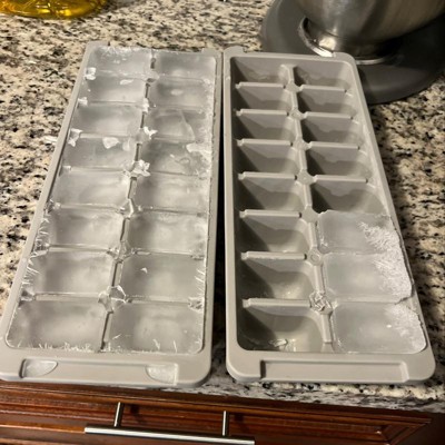 What material were ice cube trays made of before plastic was