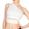 Slickblue Women's One Shoulder Ribbed Crop Top - Cut Out Slim Fit Tee - 6 Color Options, Size S-L - 3 of 4