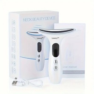 Lovery Face and Neck Beauty Massager – Advanced LED, Thermal, Vibration, and Microcurrent Technology for Skin Rejuvenation, Firming, and Smoothing - 1 of 4