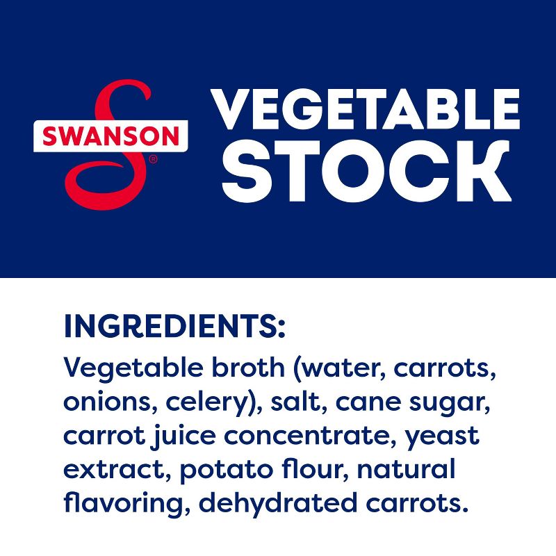 Swanson 100% Natural Gluten Free Vegetable Cooking Stock - 32 fl oz, 4 of 14