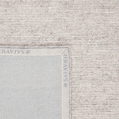 Handmade Gray Wool-Viscose 6' Square Tufted Area Rug