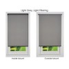 Linen Avenue Cordless Light Filtering Roller Shade, Dark Gray, Light Gray, and White (Arrives 1/4" Narrower) - 4 of 4