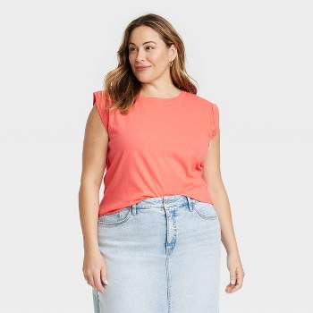 Women's Short Sleeve T-shirt - Ava & Viv™ Taupe 3x : Target