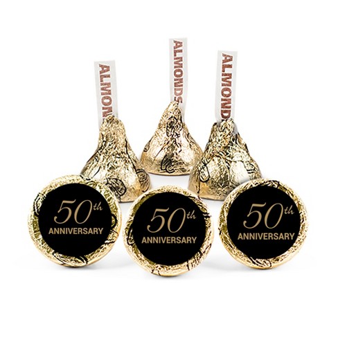 324ct 50th Anniversary Stickers For Hershey's Kisses Candy Party Favors ...