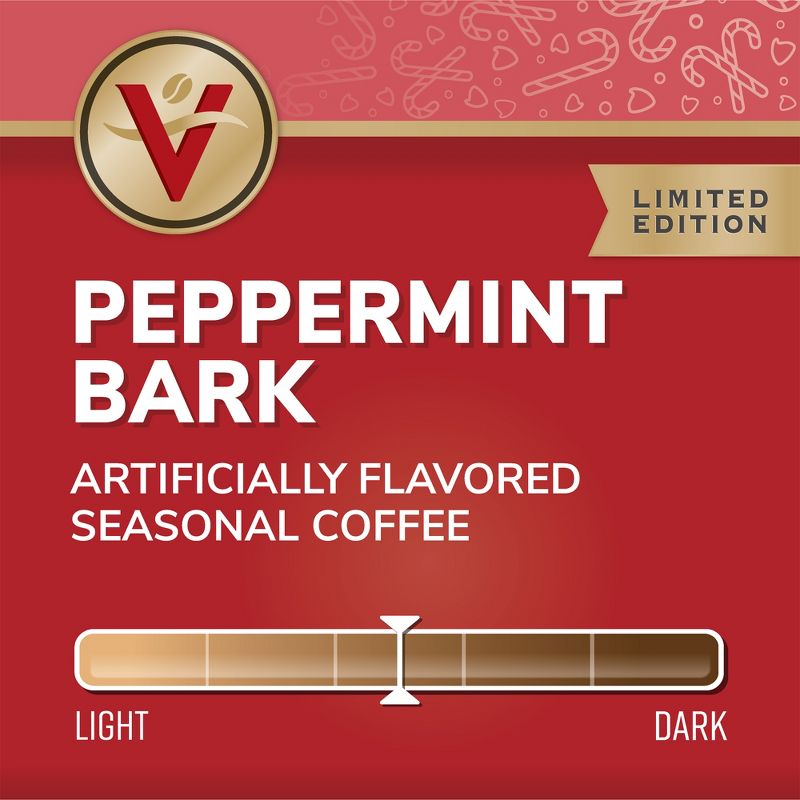 Victor Allen's Coffee Peppermint Bark Flavored Single Serve Coffee Pods, 42 Ct, 3 of 12