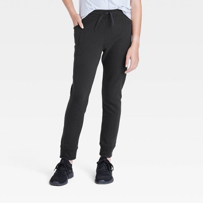 Girls' Lined Woven Joggers - All In Motion™ Black M : Target