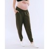 Women's Under the Belly Side Pockets Scuba Jogger | Motherhood Maternity - 3 of 4