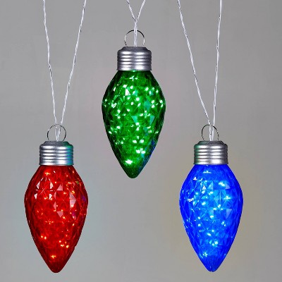 3pk 9in LED Hanging C Bulb Multicolor Novelty Silhouette Lights - Wondershop™