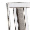 Royal Hampton 24 Inch Dining Side Chair Set of 2, Rustic White Wood, Gray Fabric Seat - 4 of 4