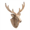 Modern Wood Deer Head Mount 21"H - 2 of 2