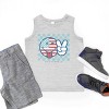 The Juniper Shop SmileyWorld Patriotic Checkered Peace Youth Tank Top - 4 of 4