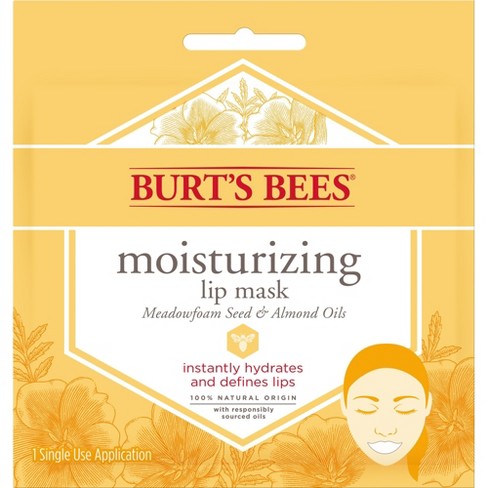 Burt's Bees Lip Mask - Meadowfoam Seed and Almond Oils - 0.02oz