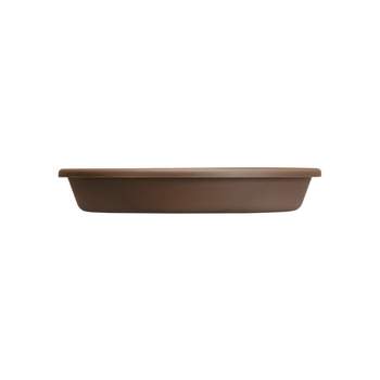 The HC Companies SLI17000E21 Non Fading 16 Inch Durable Plastic Planter Saucer Tray for 14 Inch Classic Pot Container, Chocolate