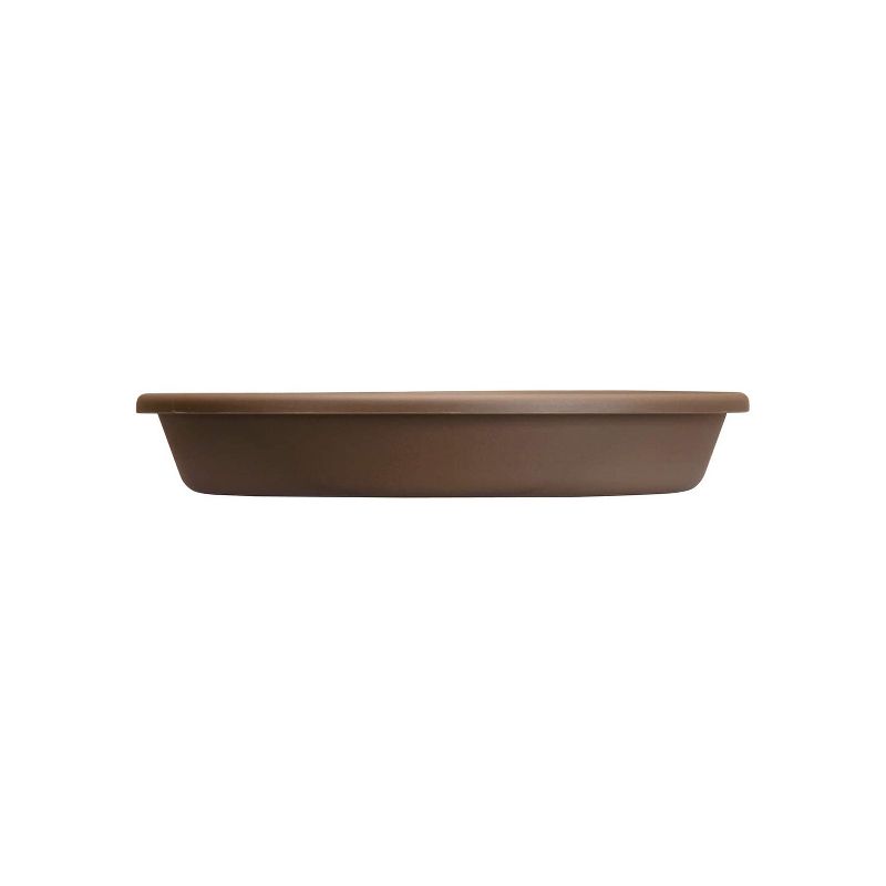 The HC Companies SLI17000E21 Non Fading 16 Inch Durable Plastic Planter Saucer Tray for 14 Inch Classic Pot Container, Chocolate, 1 of 4