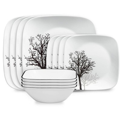 Corelle 16pc Vitrelle Livingware Dinnerware Set Frost White : Target