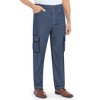 Collections Etc Mens Double Cargo Pocket Pull-on Jeans - 4 of 4
