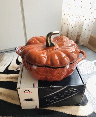 Staub Cast Iron Pumpkin Cocotte, 5QT, White or Burnt Orange on Food52