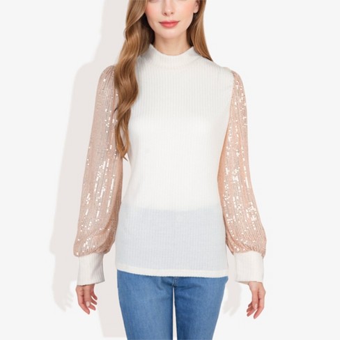 Anna-Kaci Women's Long Sleeve Pullover Knit Sweater with Cherry Pattern main image 0