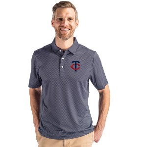 Minnesota Twins Cutter & Buck Pike Eco Symmetry Print Stretch Recycled Mens Polo - 1 of 1