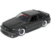 1989 Ford Mustang GT 5.0 Matt Black Metallic with Matt Black Hood "Bigtime Muscle" Series 1/24 Series Diecast Model Car by Jada - 2 of 3