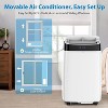 10,000 BTU portable air conditioner with dehumidifier & fan; sleep mode, 24H timer, cools up to 450 sq. ft.; includes window kit & exhaust hose. - 3 of 4