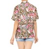 HAPPY BAY Women's Button Down Blouses Casual Summer Party Blouse Shirt Leopard Print Blouses Short Sleeve Shirts Hawaiian Dresses - 3 of 4