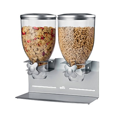 Double Cereal Dispenser Countertop,Large Cereal Containers Storage