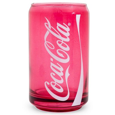 Silver Buffalo Coca-cola Can-shaped Red Glass Cup | Holds 10 Ounces ...