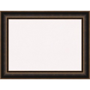 34"x26" Villa Wood Frame White Cork Board Oil Rubbed Bronze - Amanti Art: Bulletin Board, Wall Mounted, No Choking Hazard - 1 of 4