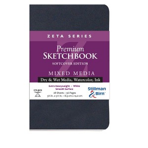 Stillman & Birn Zeta Series - Softcover Sketchbook - Portrait  3 x 5 - 270gsm White Paper - 1 of 2