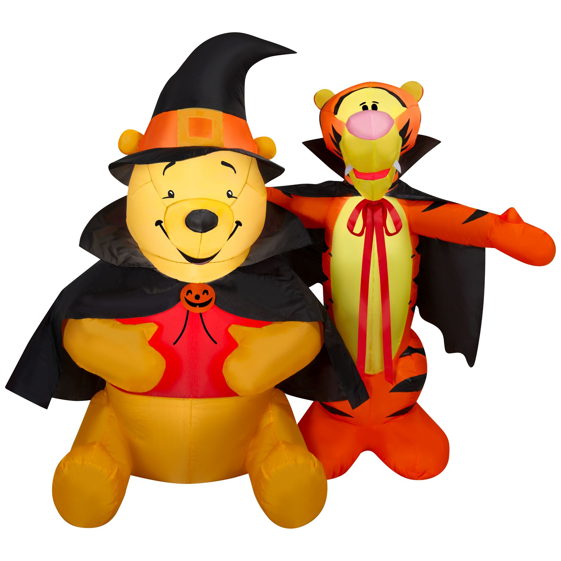 Disney Winnie the Pooh and Tigger Airblown Inflatable Scene in Costumes, 4 ft Tall