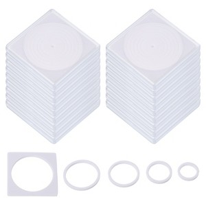 Unique Bargains Square Collector Coin Snap Holder with Foam Gasket 24 Pcs - 1 of 4