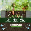 Rbied Galvanized Raised Garden Beds Outdoor, Oval Large Metal Deep Root Planter Box, Anti-Rust & Easy-Setup - 4 of 4