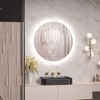 Keonjinn Smart LED Bathroom Vanity Wall Mirror, 3 Color Temperatures Dimmable, Frontlit & Backlit, Dimmable, Acrylic Edge, Anti Fog, Radar Sensor - 2 of 4