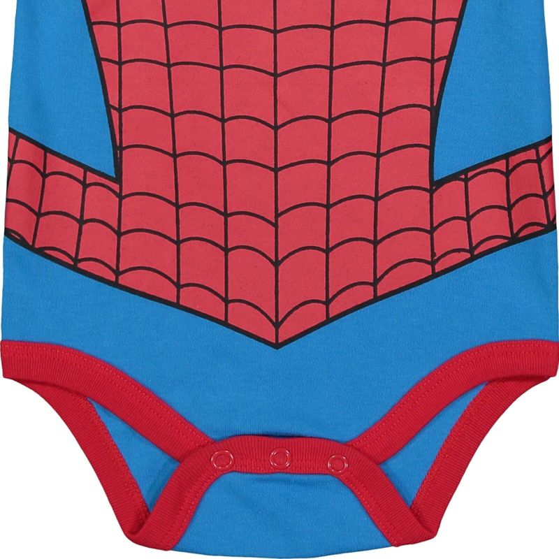 Marvel Avengers Spider-Man Baby Cosplay Bodysuit and Pants Set Newborn to Infant , 5 of 8
