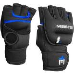 Meister Neoprene Weighted Gloves Pair - 1lbs Black/Blue