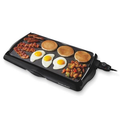 Hamilton Beach Black Ceramic Non-Stick Electric Griddle