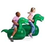 HearthSong Set of 2 Inflatable Ride-On Dinosaurs Hippity Hop Toy for Kids' Active Play