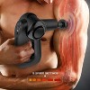 BRINJOY Black Mini Massage Gun (14.4×4.1×5.8in) – 5-Speed Cordless Fascia Gun with 4 Heads for Muscle Relief - 3 of 4