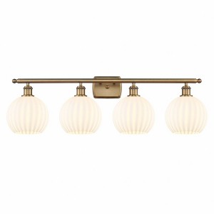 White Venetian - 4 Light Bath Vanity In Modern Style-11 Inches Tall and 38 Inches Wide - 1 of 1