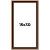 PosterPalooza | Panoramic Weathered Gold Picture Frame - UV Acrylic, Foam Board Backing, Hanging Hardware - 2 of 4