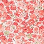 sweet coral blooming ditsy