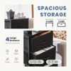 Kumasinova Dresser for Bedroom,Chest of Drawers with Metal Frame and Wood Top,Bedroom Dressers with 2/4 Drawers for Living Room,Nursery - 4 of 4
