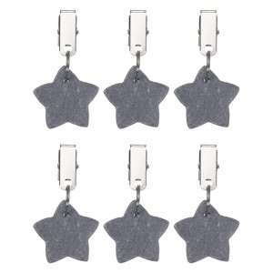 Unique Bargains Marble Star Shape Tablecloth Weight Pendant Hooks 1.57" x 1.57" - 1 of 4