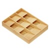 Bamboo Silverware Drawer Organizer with Labels (Natural, 9 Slots)-SpaceAid - 4 of 4