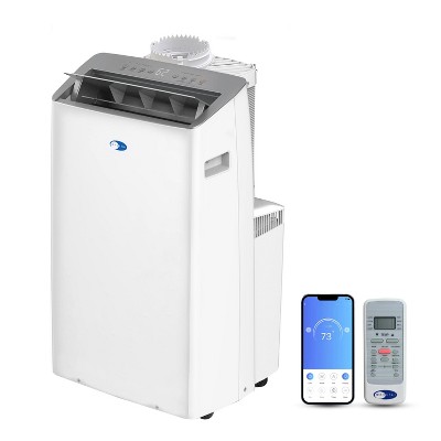 Whynter ARC-1030WN 12,000 BTU Dual Hose Portable AC with Wi-Fi, Dehumidifier & Fan, Cools up to 500 sq ft – White